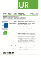 Abbildung: UmsatzsteuerRundschau (UR)