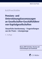 Abbildung: Pensions- und Unterstützungskassenzusagen an Gesellschafter-Geschäftsführer von Kapitalgesellschaften