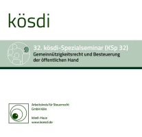 Abbildung: KSp 32 - Gemeinnützigkeitsrecht und Besteuerung der öffentlichen Hand