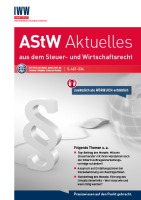 Abbildung: Aktuelles aus dem Steuer- und Wirtschaftsrecht (AStW)