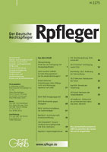  Der Deutsche Rechtspfleger (Rpfleger)