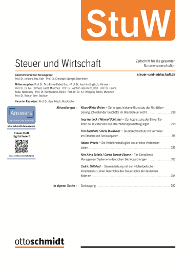  Steuer und Wirtschaft (StuW)
